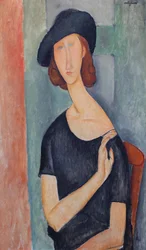 Jeanne Hébuterne com um chapéu