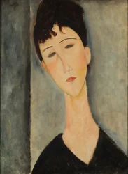 Retrato de uma jovem mulher.