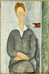 Jovem de cabelo vermelho, 1919