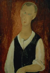Jovem com colete preto, 1912