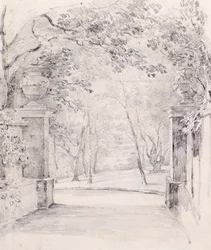 Vista da Entrada para Bromley, c.1810 (lápis)