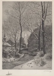 Passeio ao luar no inverno