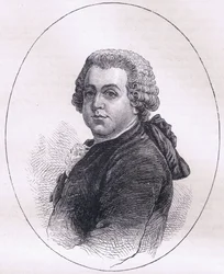 John Adams, ilustração de Cassell History of the United States publicada por Cassell, Petter & Galpin, c.1900 (litho)
