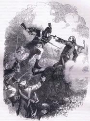 The assault on Stony Point, ilustração de Cassells History of the United States publicada por Cassell, Petter & Galpin, c.1900 (litho)