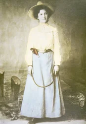 Anna Webb do Kansas, c.1880 (foto a p/b)