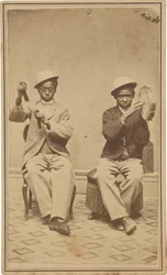 "Bell Boys at the Barrett House, Burlington, Iowa",c. 1863 (foto)