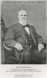 Ben Holladay (1824-77) (foto a p/b)
