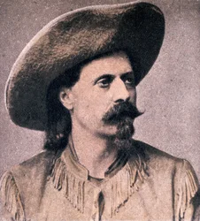 Buffalo Bill Cody (1846-1917) em seus primeiros dias de fronteira (foto a p/b)