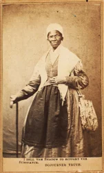 Cartão de visita da verdade do Sojourner, 1864