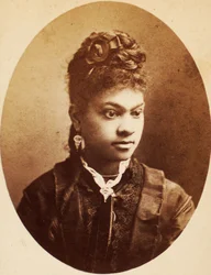 Carte de visite de jovem mulher afro-americana, c.1870