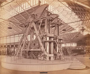 Corliss Engine, Exposição Internacional do Centenário, Filadélfia, 1876 (albumen print)