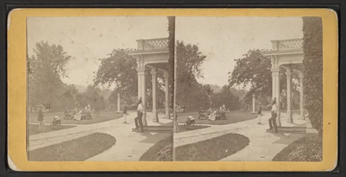 East Lawn and Portico, Oneida Community, New York State, c.1870 (foto p - b)