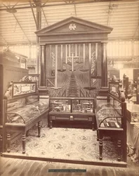 Exposição Kuffel & Essers, Edifício Principal, Exposição Internacional do Centenário, Filadélfia, 1876 (albumen print)