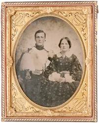 Retrato de Hamilton Branch e de uma mulher não identificada (daguerrótipo)