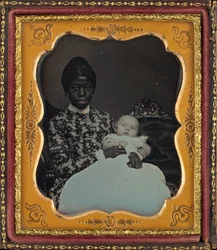 Retrato de uma mulher e de um bebé,1853 (foto)