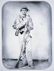 Soldado Thomas Taylor, Soldado Confederado do Exército (foto a p/b)