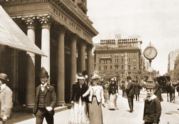 O Fifth Avenue Hotel na Madison Square, Nova York, 1896