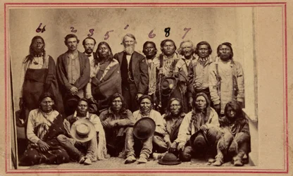 William F.M. Arny com os chefes Apache e Ute, 1867 (fotografia)