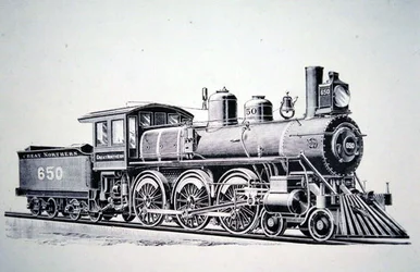 4-6-0 Trem de dez rodas padrão (gravura)