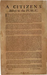 Um discurso de cidadania ao público: apoio às tropas reais, 18 de dezembro de 1769