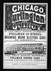Anúncio para Pullman Cars of Chicago, c.1875 (litho)