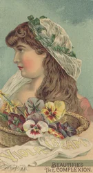 Propaganda para creme de viola, c.1890