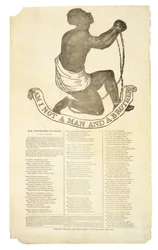 Não sou um Homem e um Irmão?, c. 1837 (gravura em madeira sobre papel tecido)