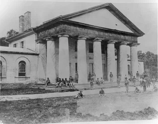 Arlington House ocupada por tropas federais, 28 de junho de 1864