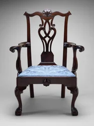 Poltrona, c. 1760-1790 (nogueira preta; pinho amarelo do sul)
