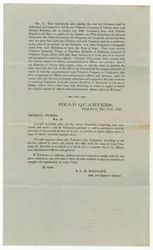 Chamada para voluntários sob a Ordem Geral No.4, 27 de dezembro de 1860