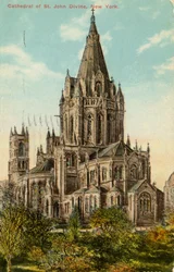 Catedral de St. John the Divine, Nova Iorque (cor litho)