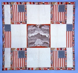 Colcha Centenária, Massachusetts, 1876 (algodão)