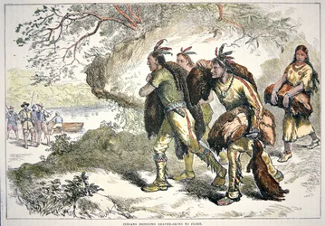 Colonial Fur Traders (gravação a cores)