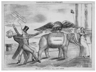 Elefante do congresso, ou, último desesperado puxa para o poder, c.1832