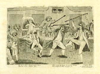 Pugilistas do Congresso: Griswold e Lyon, no Palácio do Congresso, Filadélfia, PA
