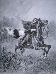 Morte do General Philip Kearney (1815-62) (gravura)