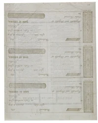 Dixie impresso no verso de um cheque, 1861