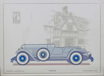 DuPont Motor Cars: Speedster, 1921