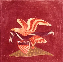 Eagle with American Shield, c.1800-99 (óleo sobre tela)