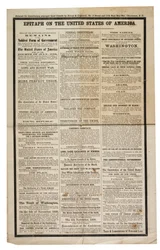 Epitáfio nos Estados Unidos da América, c.1861