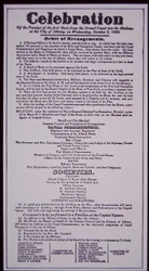Canal Erie: parte fundamental do Sistema de Canal do Estado de Nova York; Broadside de 8 de outubro de 1823 celebrando sua abertura (concluído em 1825) (litho)