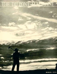 Agricultor em campo, capa da revista DuPont, março de 1936