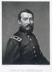 General Philip Sheridan, gravado a partir de uma fotografia de Robert E. Whitechurch (1814-c.1883)