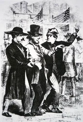 Embebedar um eleitor para influenciar o seu voto na eleição de 1864 (gravação)