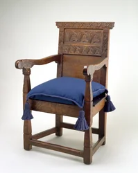 Great Chair, Condado de Essex, Massachusetts, 1640-85 (carvalho branco)