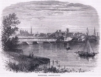 Hartford, Connecticut (1664), ilustração de Cassell