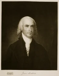 James Madison, 4º Presidente dos Estados Unidos da América, pub. 1901 (fotogravura)
