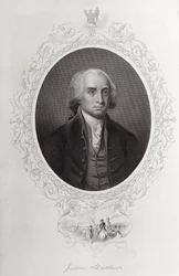 James Madison, de "A História dos Estados Unidos", vol. Eu, de Charles Mackay, gravado por C. Cook