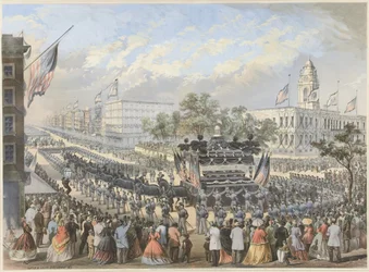 Lincolns Funeral, 25 de abril de 1865, pub. 1866