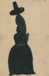 Lucy Knox, c.1790 (tinta com porcelana branca no cartão)